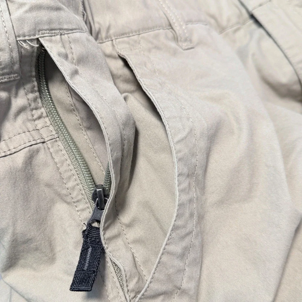 BC Clothing Cargo Hiking Pants Mens XLx30 Tan Lined Outdoor Utility Straight Leg